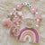 Rainbow Personalised Pacifier Clip - Tianoor