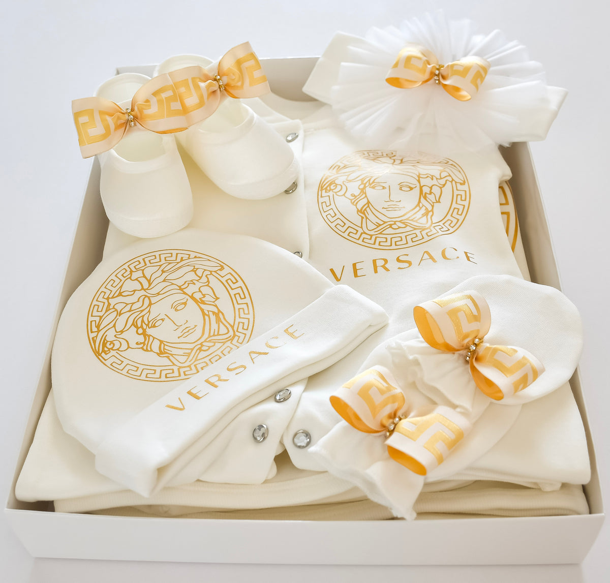 Versace Inspired Newborn Baby Set 6 Pieces Set