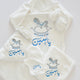 Personalised Baby Bathrobe Set