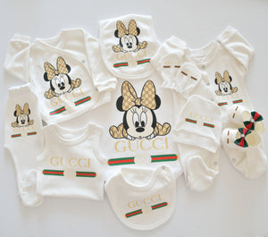 Cute Mickey and Minnie Newborn Baby Set