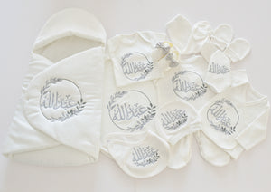 مطرزات اطقم مواليد قطر 
تجهيزات استقبال مواليد قطر
أطقم مواليد بلاسم قطر 
Personalized baby set in Qatar
Baby set with name in Qatar 