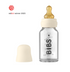 BIBS Baby Glass Bottle Complete Set 110ml with Bottle Sleeve- Ivory