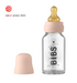BIBS Baby Glass Bottle Complete Set 110ml with Bottle Sleeve- Blush