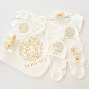 Versace Inspired Newborn Baby Set - 6 Pieces Set - Tianoor
