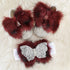 Crystal Butterfly Faux Fur Swarovski Baby Shoes
