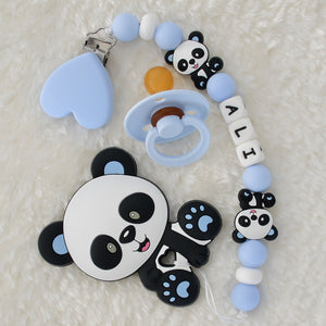 Baby Panda Personalised Pacifier Clip - Tianoor