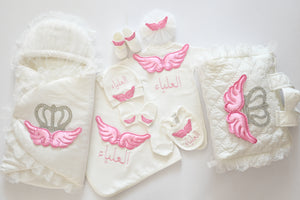 Baby Angel Embroidered Set - Tianoor