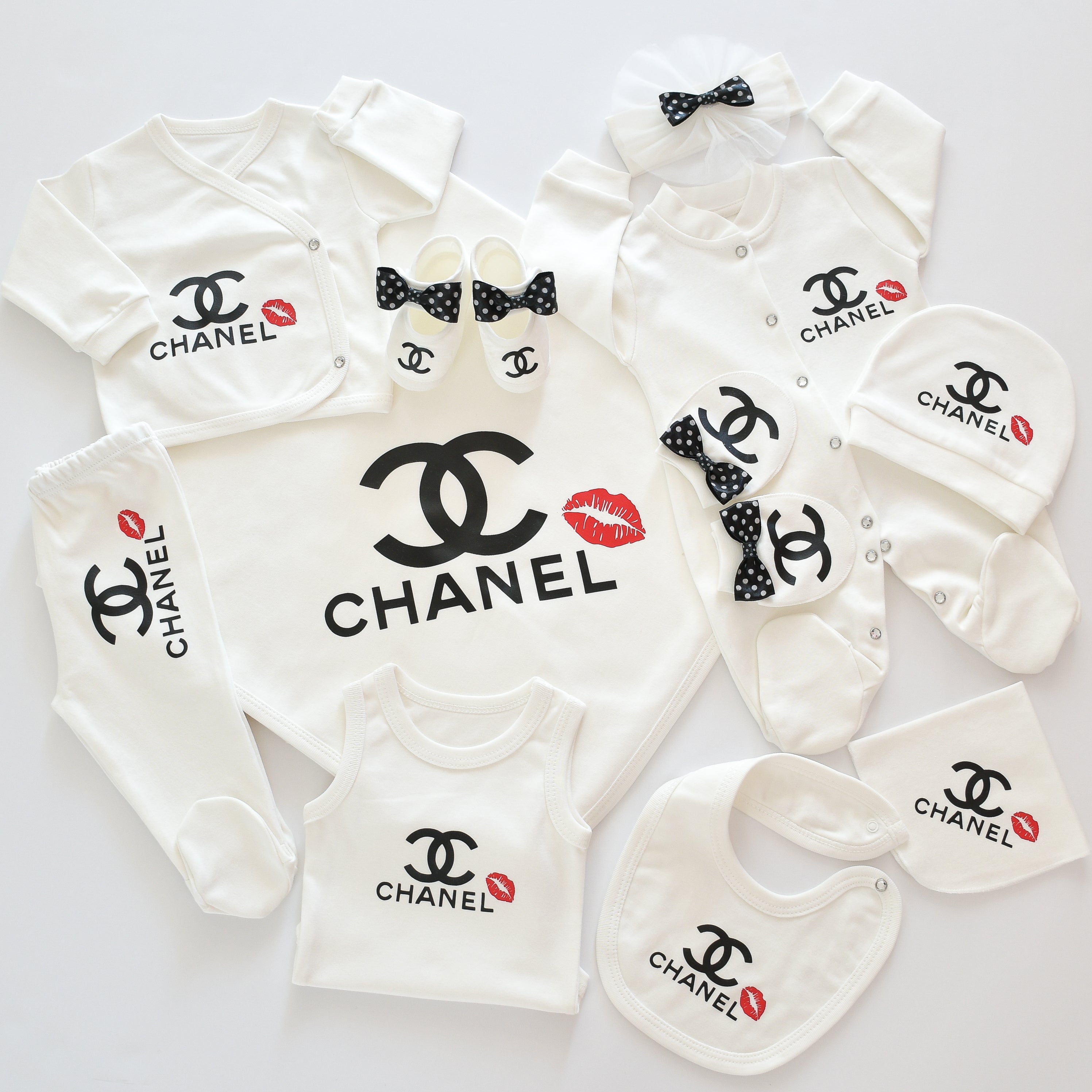 Chanel Inspired Newborn Baby Set  Babysite