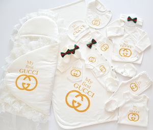 My First Gucci Inspired Newborn Baby Set - Tianoor