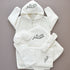 Personalised Hooded Baby Boy Bathrobe Set