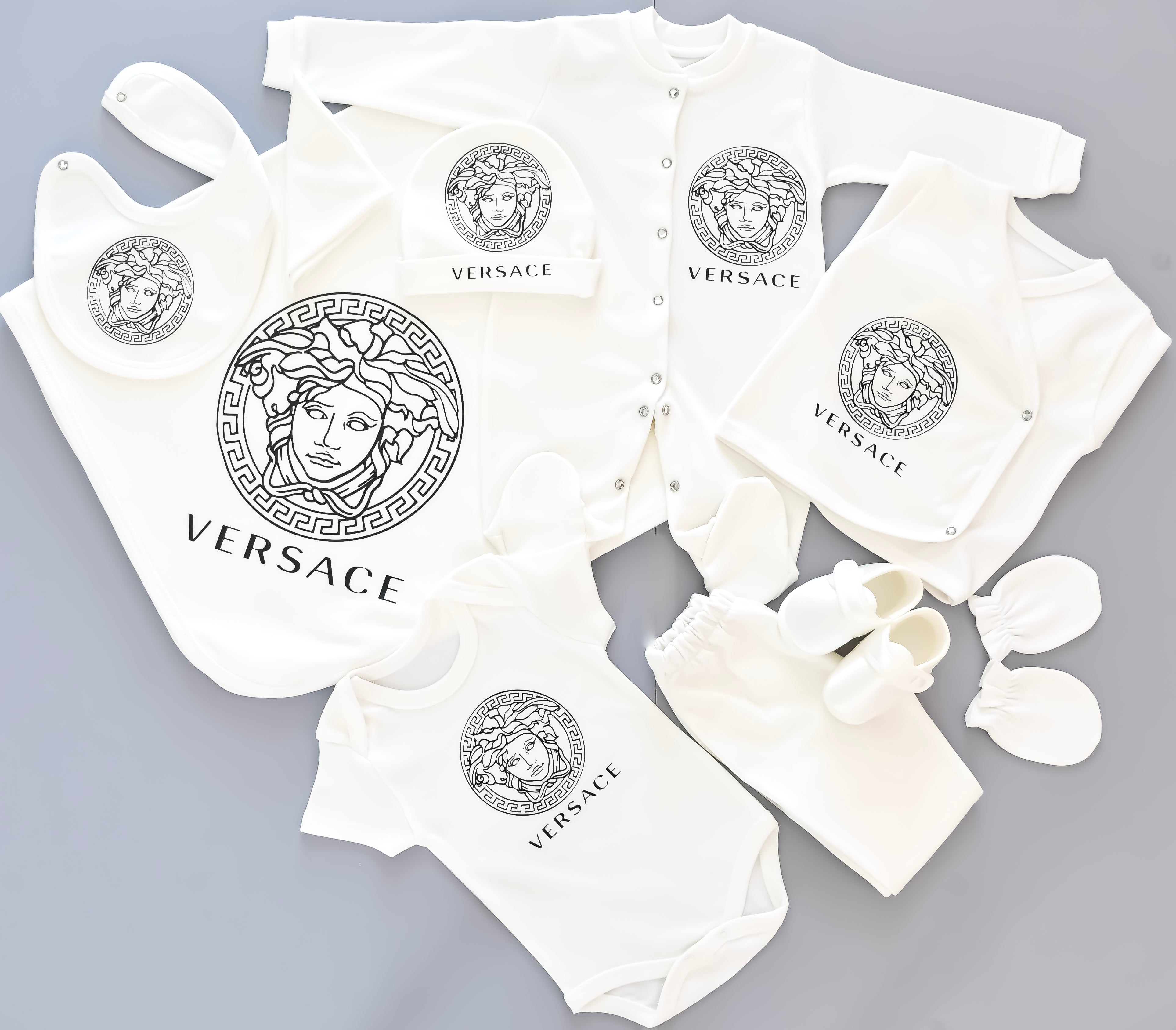 Versace Inspired Newborn Baby Set - 6 Pieces Set – Tianoor