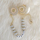 Baby Initial Crystal Glam Pacifier & Personalised Clip Set - Tianoor