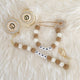 Baby Initial Crystal Glam Pacifier & personalised Clip Set - Tianoor