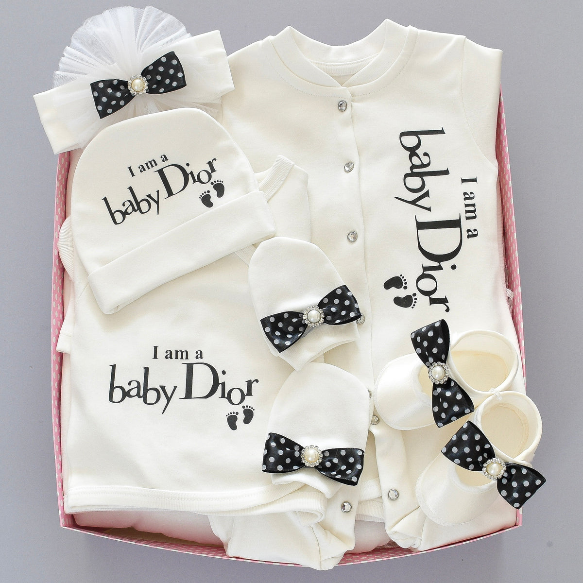 Baby Dior Inspired Newborn Baby Set – Tianoor, 53% OFF