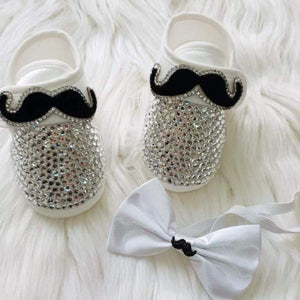 Gentleman's Mustache Baby Boy Shoes - Tianoor